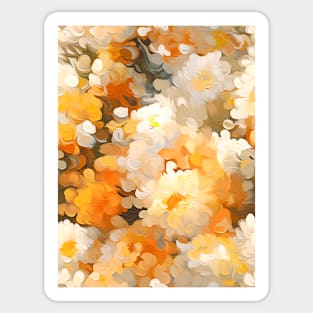 Beautiful abstract pattern of autumn leaves Sticker